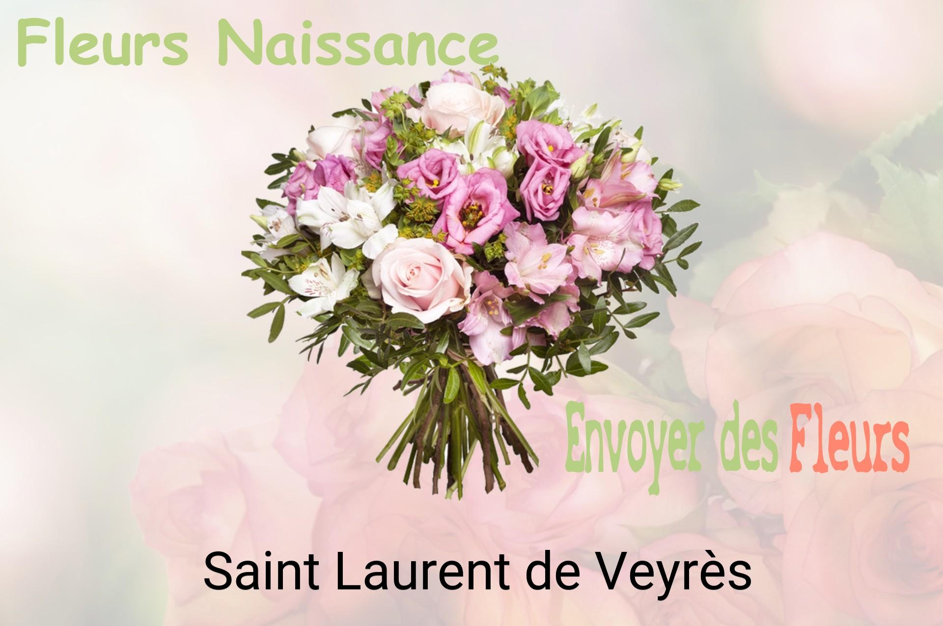 Bouquet de fleurs de naissance livré à Saint-Laurent-de-Veyrès